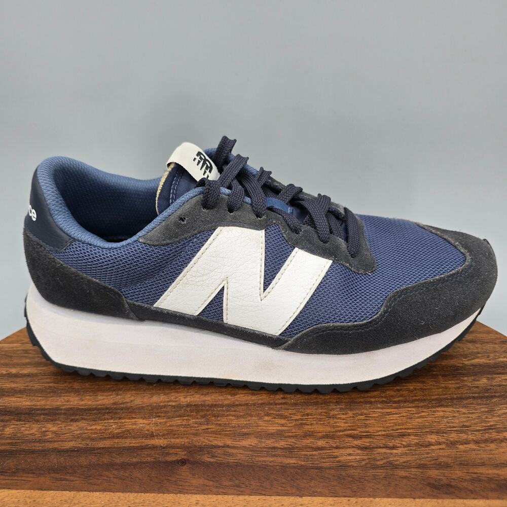 New Balance 237 Shoes Mens 8.5 D Blue Black White Retro Chunky Athletic Sneakers